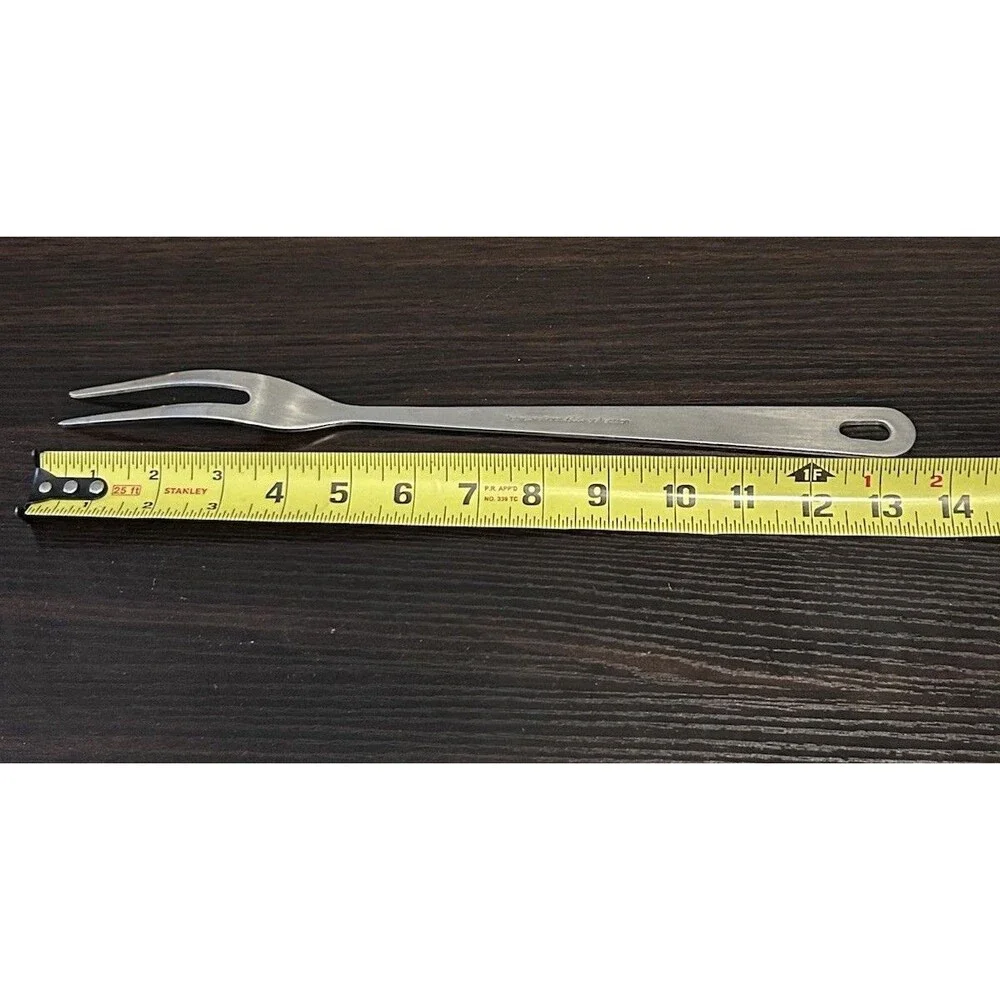 Wolfgang Puck Cafe Collection Stainless Steel Carving Meat Fork 13.5” Serving